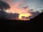 Sunrise colors at Diamond Head